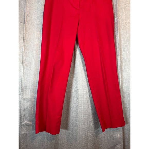 Talbots Womens Red Cropped Career Dress Pants Size 6 - Picture 2 of 5